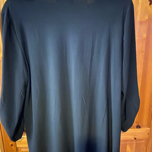 Black Button-Up Women's Top - Picture 4 of 4